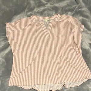 Striped Pink Women's Top